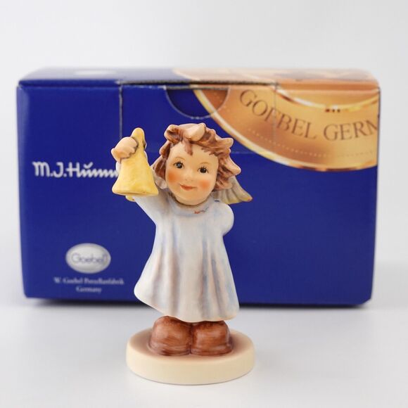 RARE Hummel "Bells On High" Angel Figurine 2096/V W/ BOX & COAFirst Issue 2002
